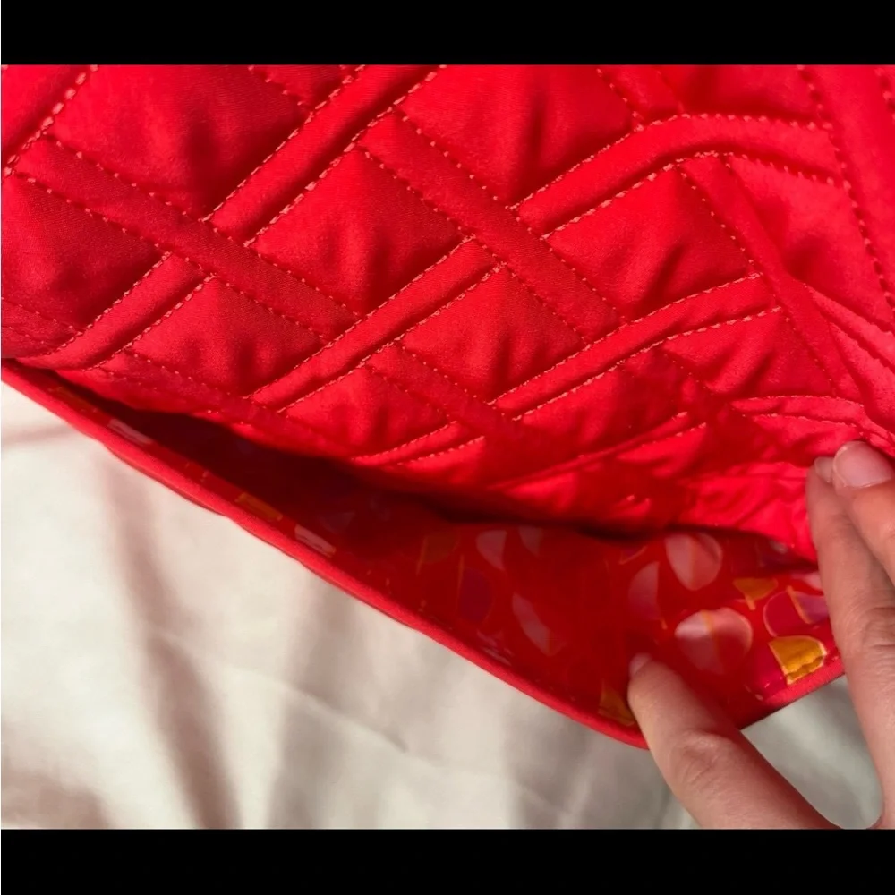 Vera Bradley Women's Microfiber Miller Tote Travel Bag Canyon Sunset - Picture 5 of 10